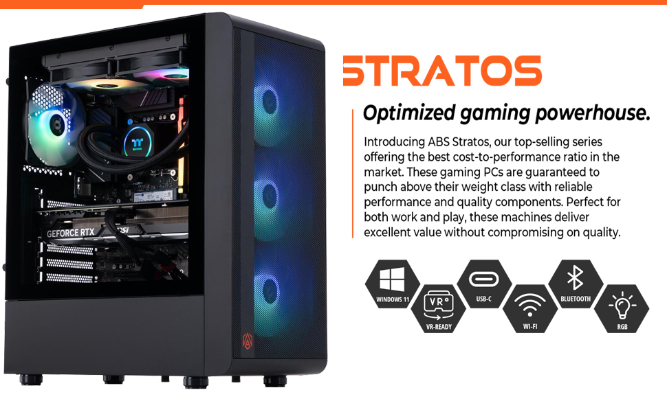ABS Stratos Aqua Gaming PC